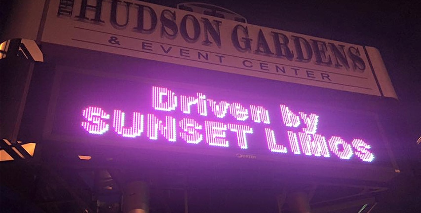 Sunset Limos gets the VIP treatment at Hudson Gardens.