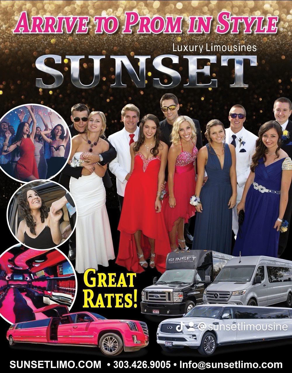 sunset prom poster
